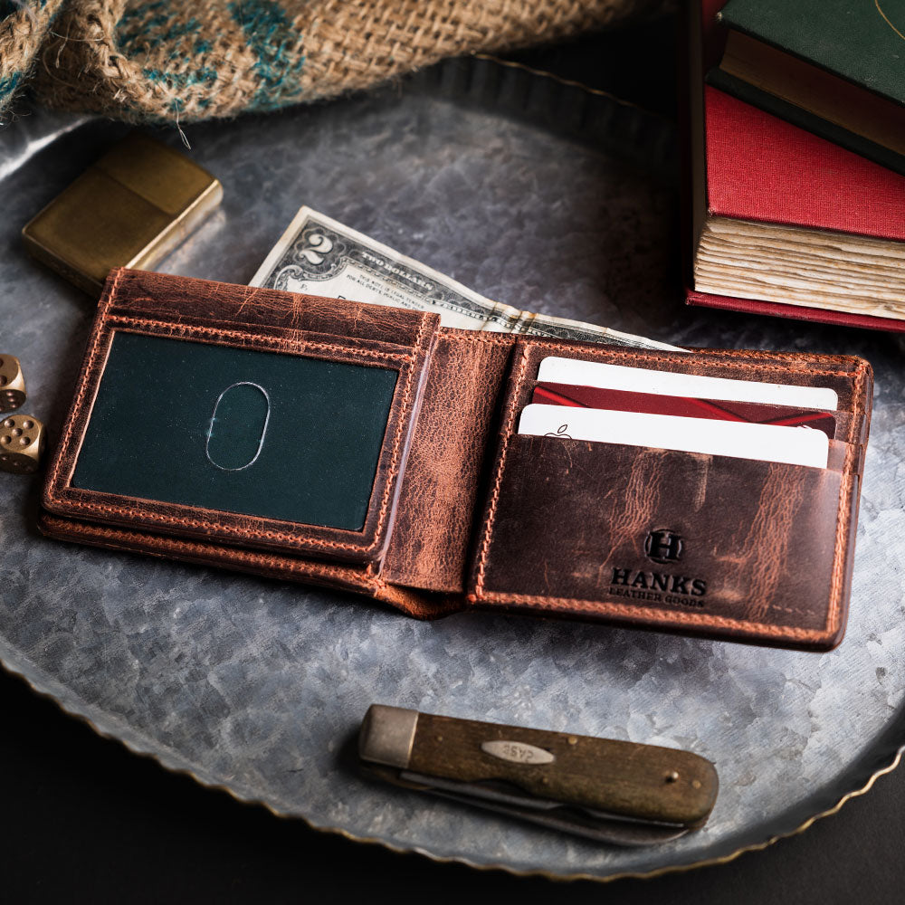 Bifold Leather Wallet, Dakota