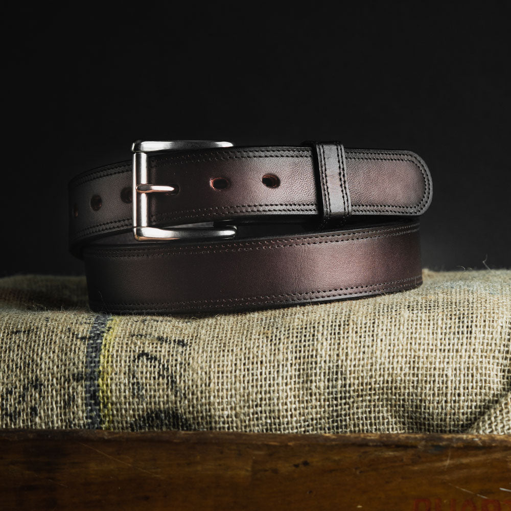 The Brute Double Leather Gun Belt 17oz Hanks Belts