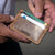 Hanks Belts Three Tier Front Pocket Wallet in Vintage Brown