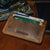 Hanks Belts Three Tier Front Pocket Wallet in Vintage Brown