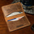 Mens Credit Card Holder - Vintage Brown