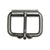 Raw Steel Roller Buckle Silver