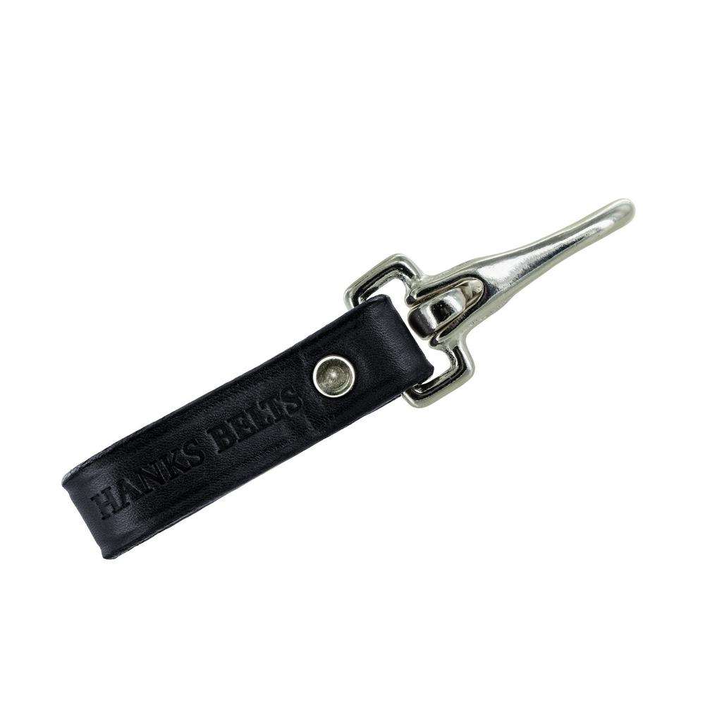 black leather key holder