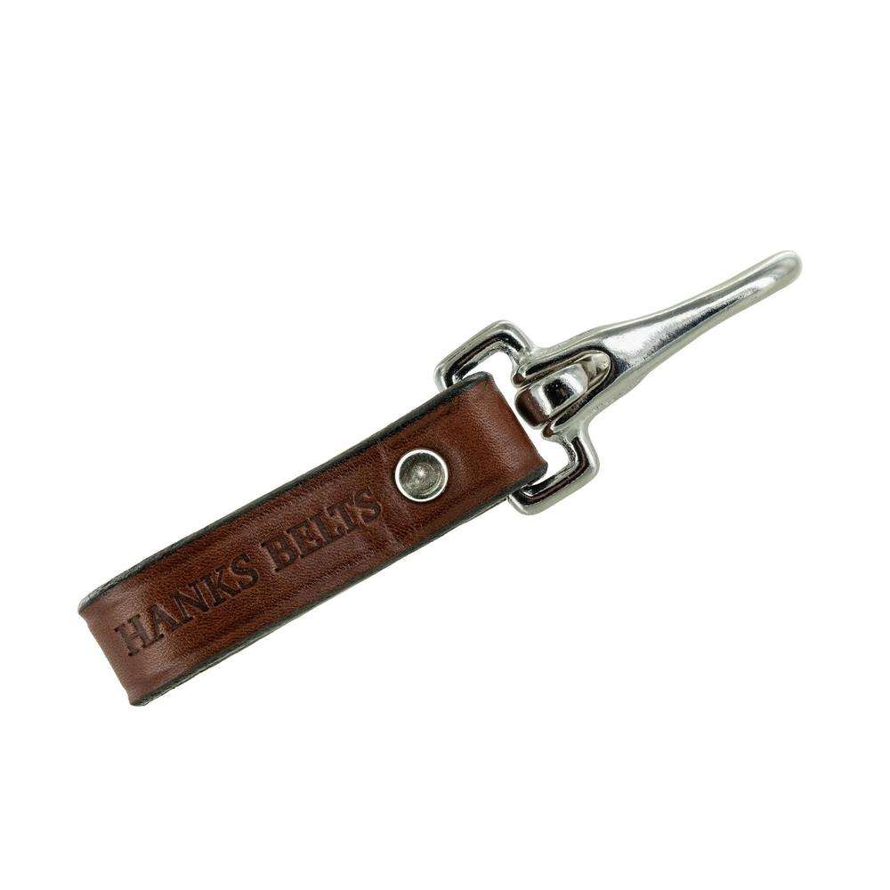 Ankh Cross Design Belt Clip On Carabiner Leather Keychain Fabric Key Ring 