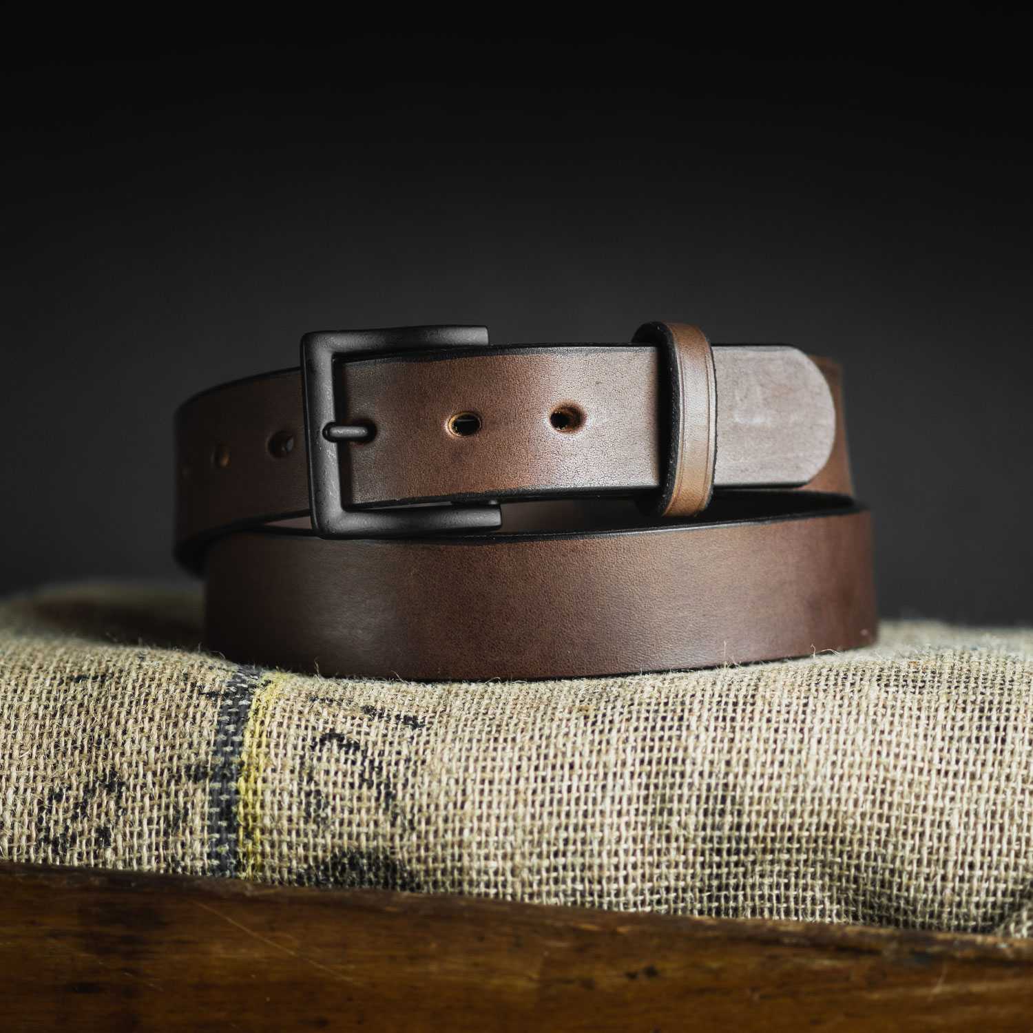 Leather belt