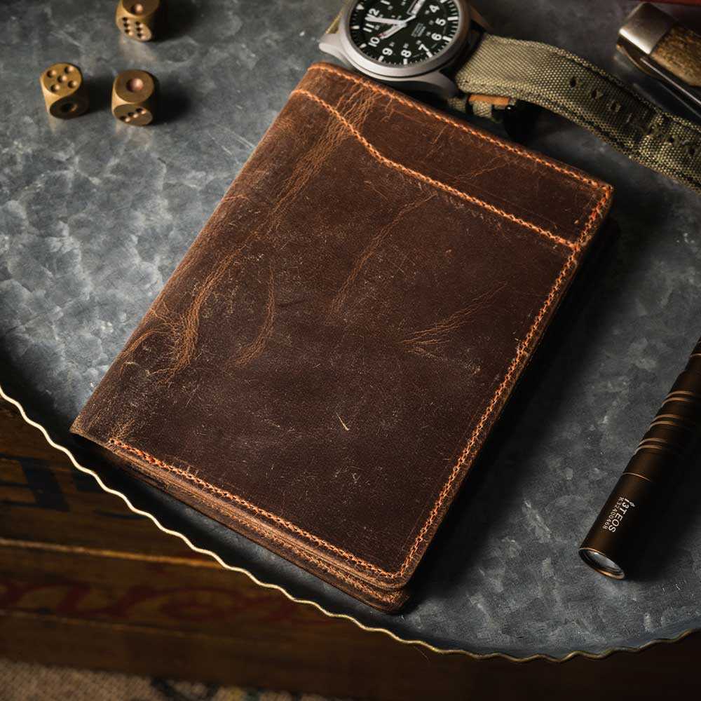 Passport Leather Wallet Case