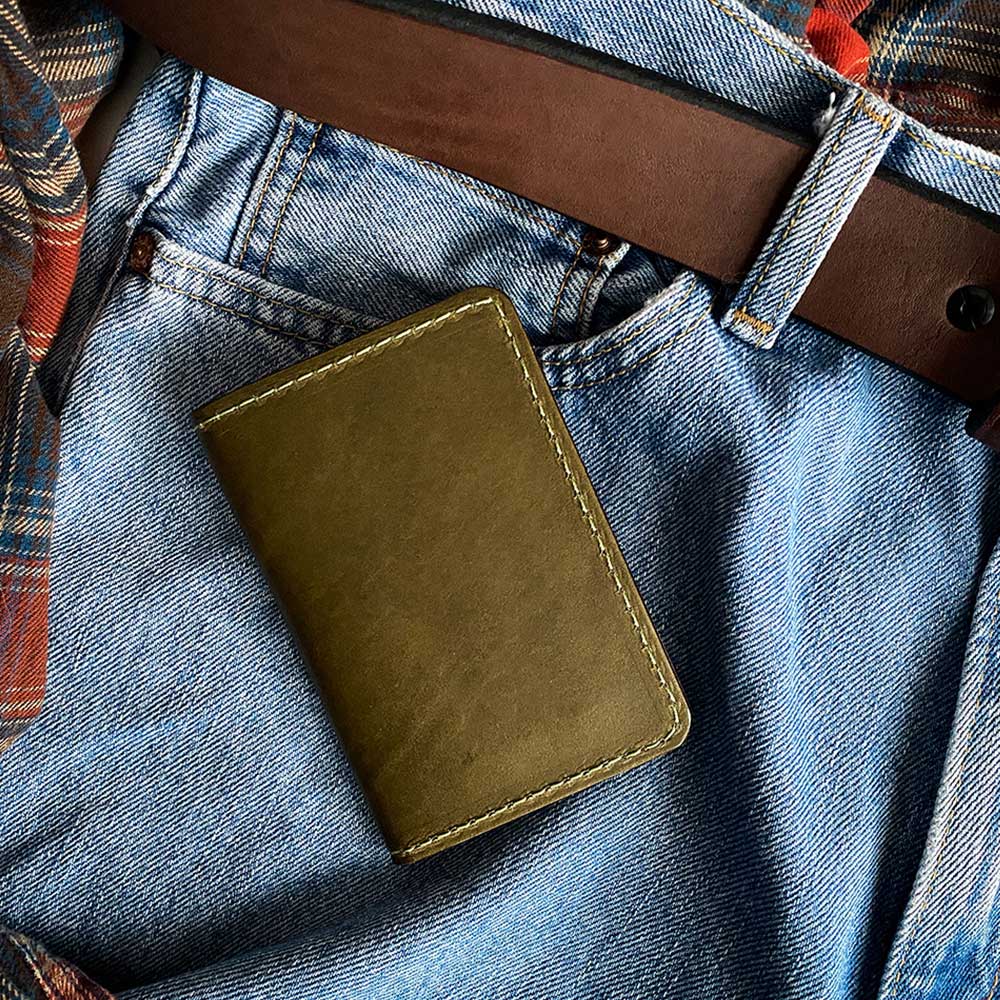 Front Pocket USA Made Leather Wallet