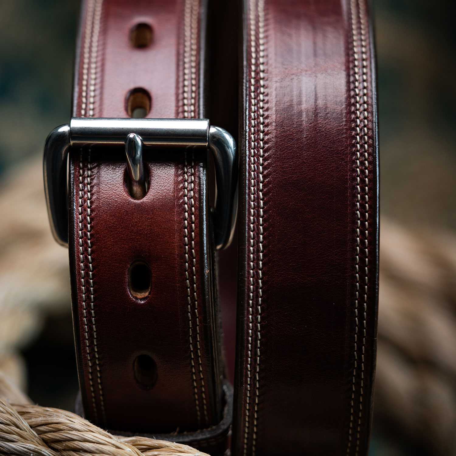 Premier Leather Gun Belt-Free Shipping-100 Year Warranty - Hanks Belts